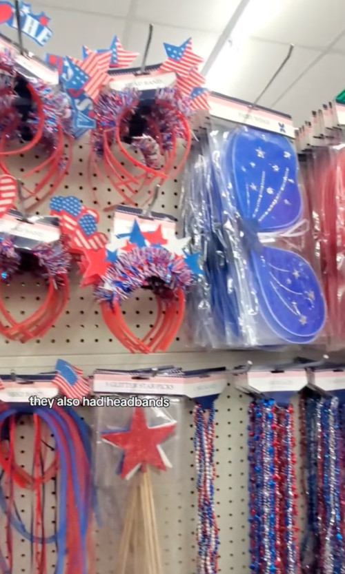 July 4th accessories at Dollar Tree