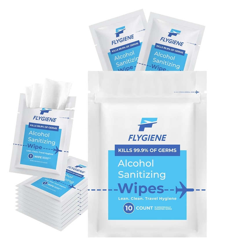 Flygiene satizing wipes