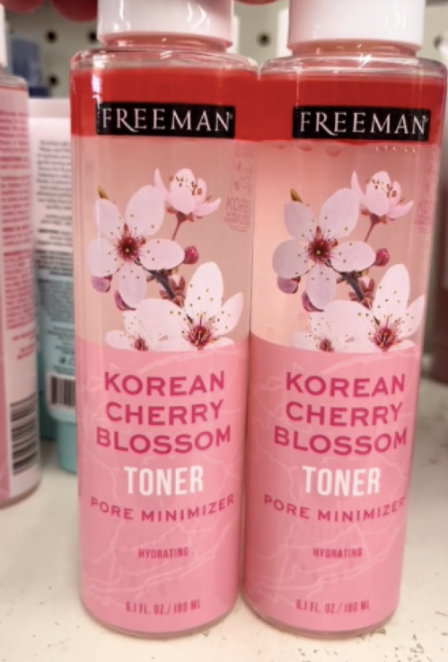 Dollar Tree Korean Beauty freeman cherry blossom toner
