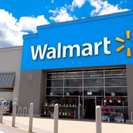 entrance to a Walmart store