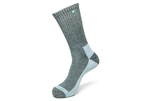 gray socks on white background
