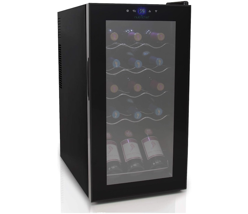 A NutriChef wine fridge