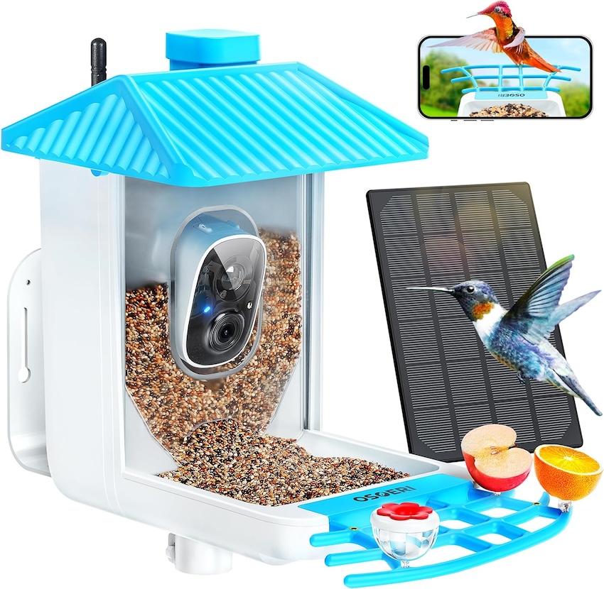 An Osoeri smart bird feeder