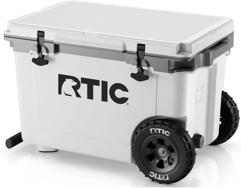 An RTIC wheeled cooler