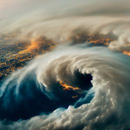 hurricanes over atlantic