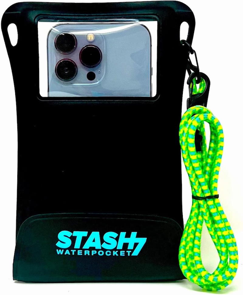 A Stash waterproof phone pouch