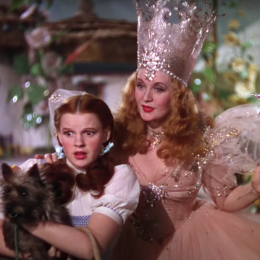 Judy Garland and Billie Burke in The Wizard of Oz