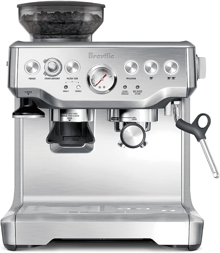A Breville espresso machine