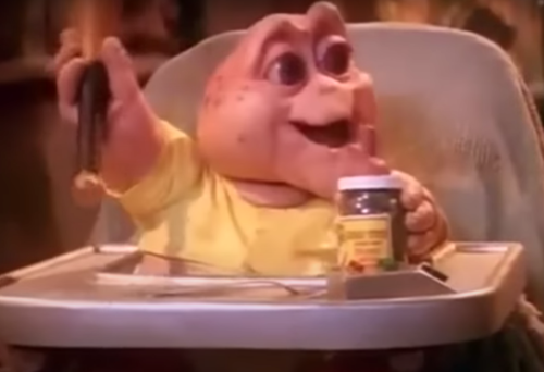 Baby Sinclair in Dinosaurs