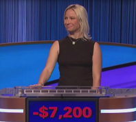 erin buker with a -$7,200 score on jeopardy