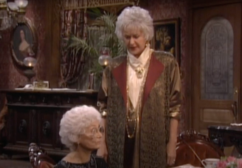Estelle Getty and Bea Arthur in The Golden Girls