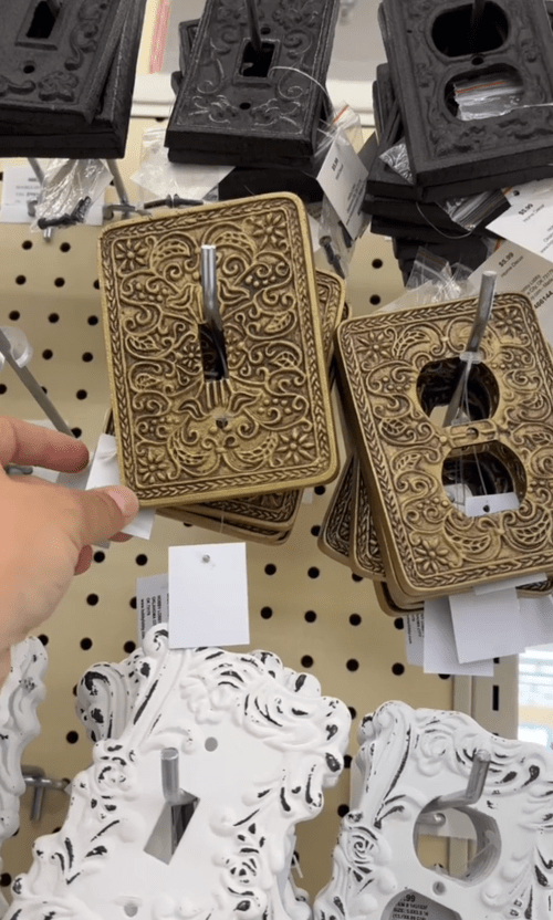 distressed outlet covers at Hobby Lobby