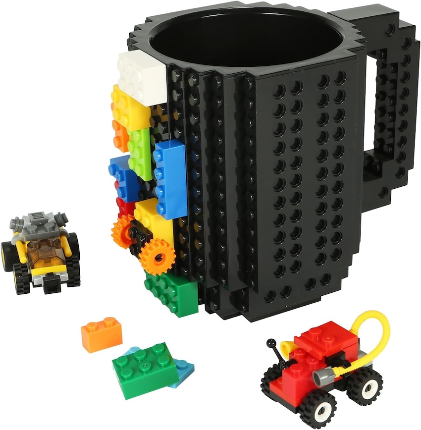 A Lego coffee mug