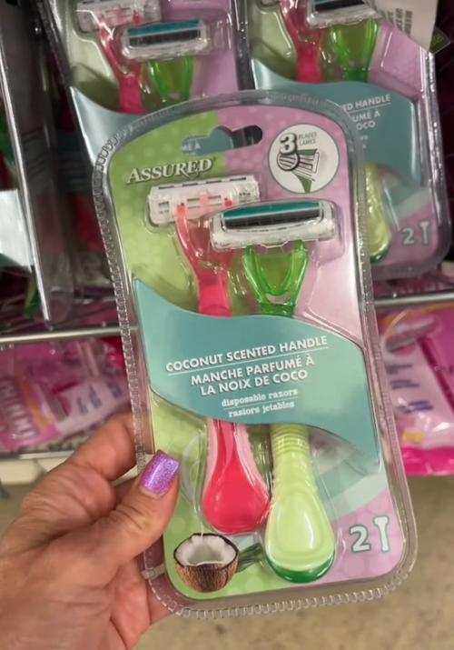 disposable razors at Dollar Tree