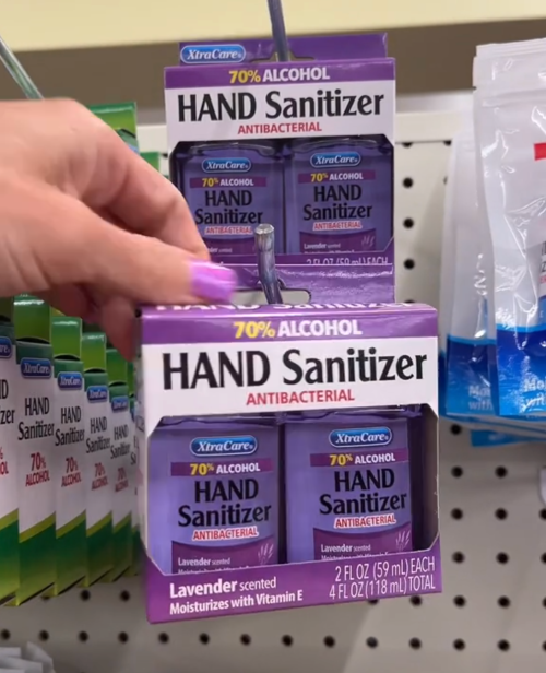 hand sanitizer at Dollar Tree