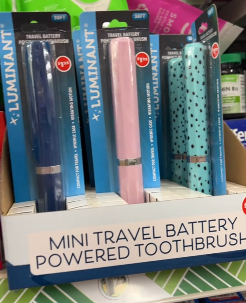 battery-powered toothbrushes at Dollar Tree