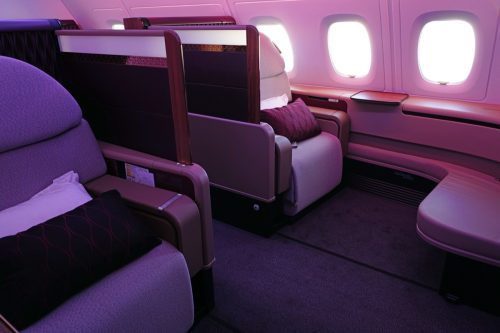 first class seats on qatar airways