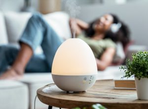 diffuser with relaxing essential oils