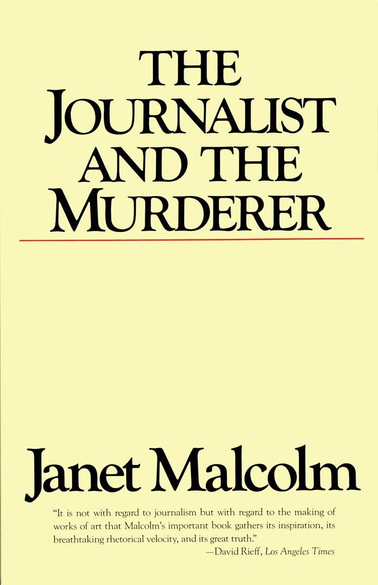 Cover of "The Journalist and the Murderer"