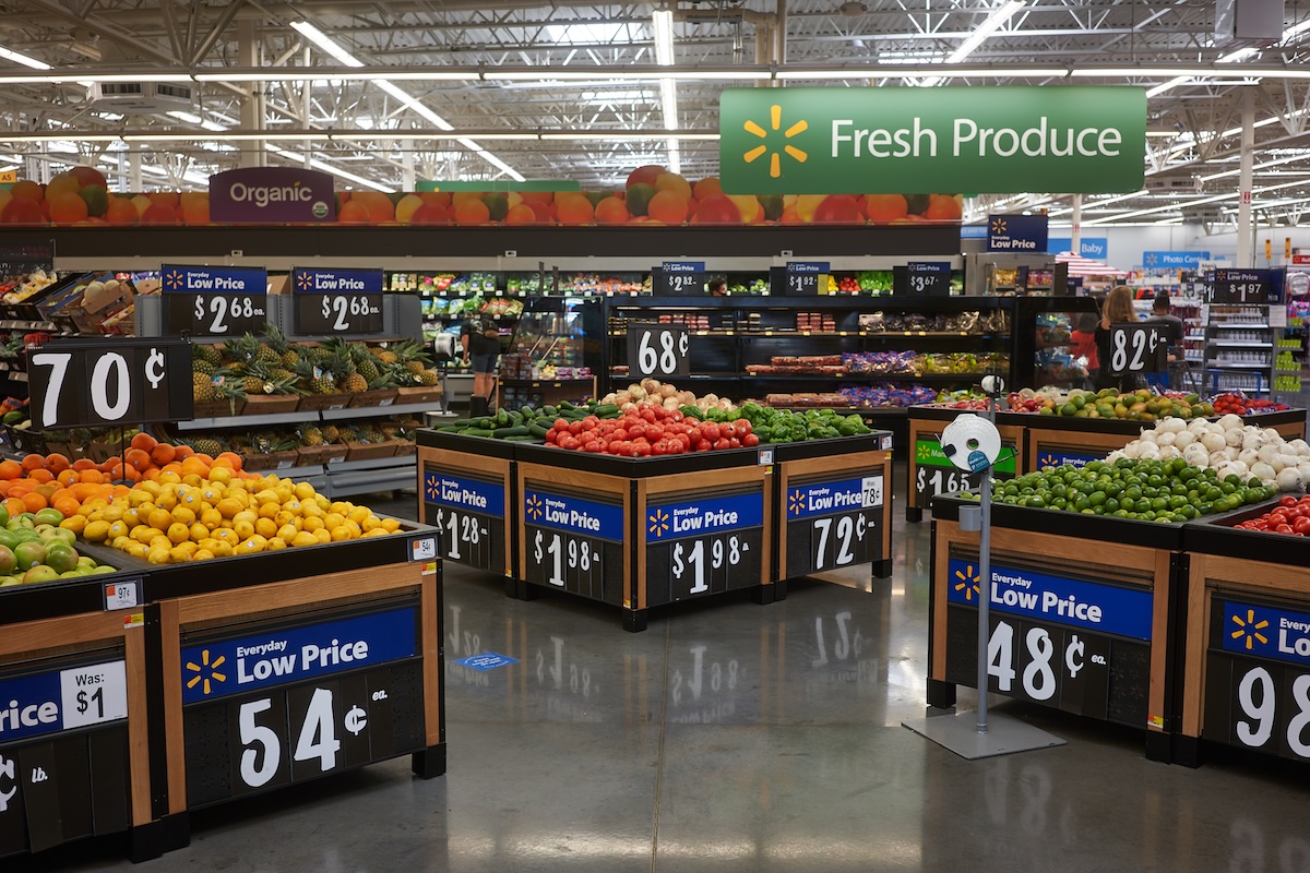 The Produce Department in a Walmart Supercenter