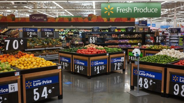 The Produce Department in a Walmart Supercenter