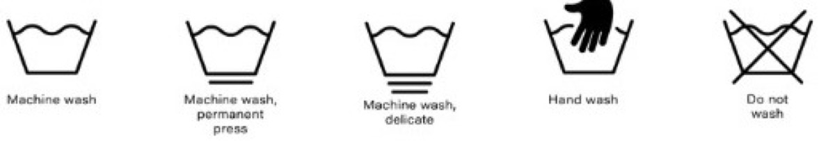 wash symbols