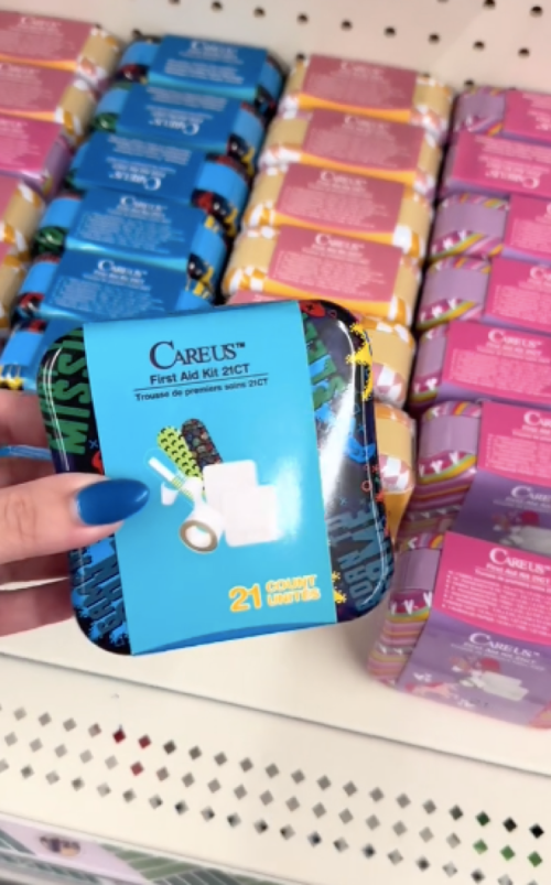 TikTok video still of Dollar Tree dupe for Welly products