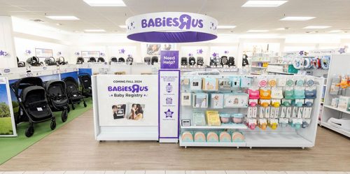 Babies R Us display inside a Kohl's store