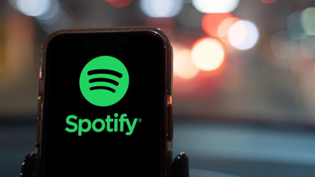 spotify app on smartphone