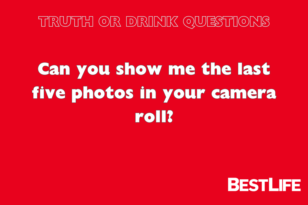 Truth or Drink Questions for a First Date