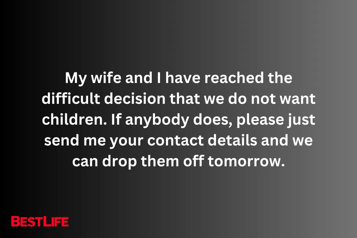 dark jokes about family and relationships