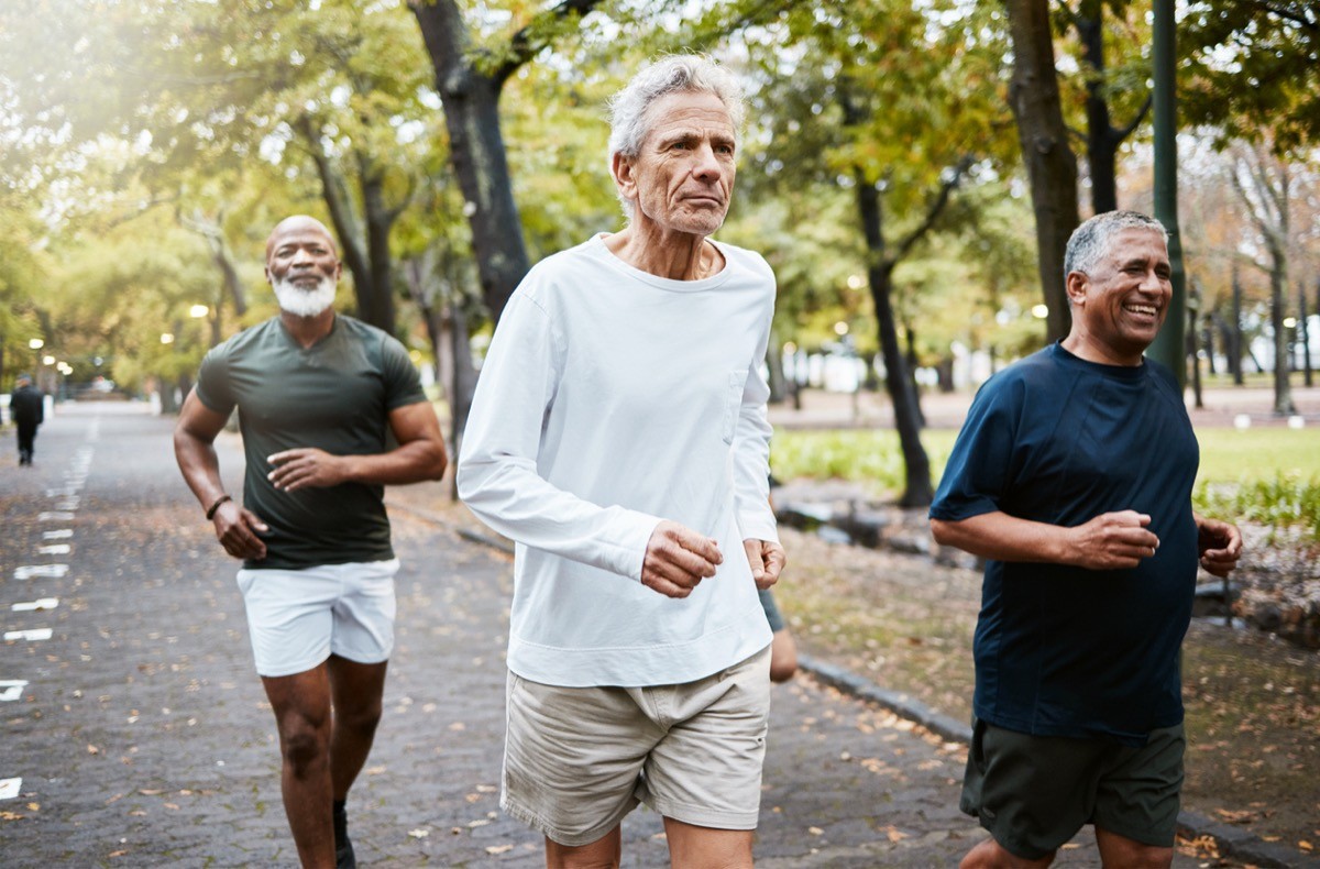 older men running