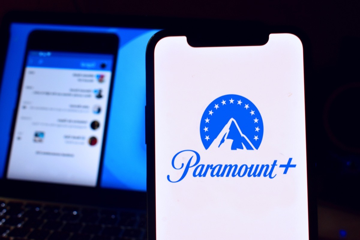 Paramount + app on an iPhone