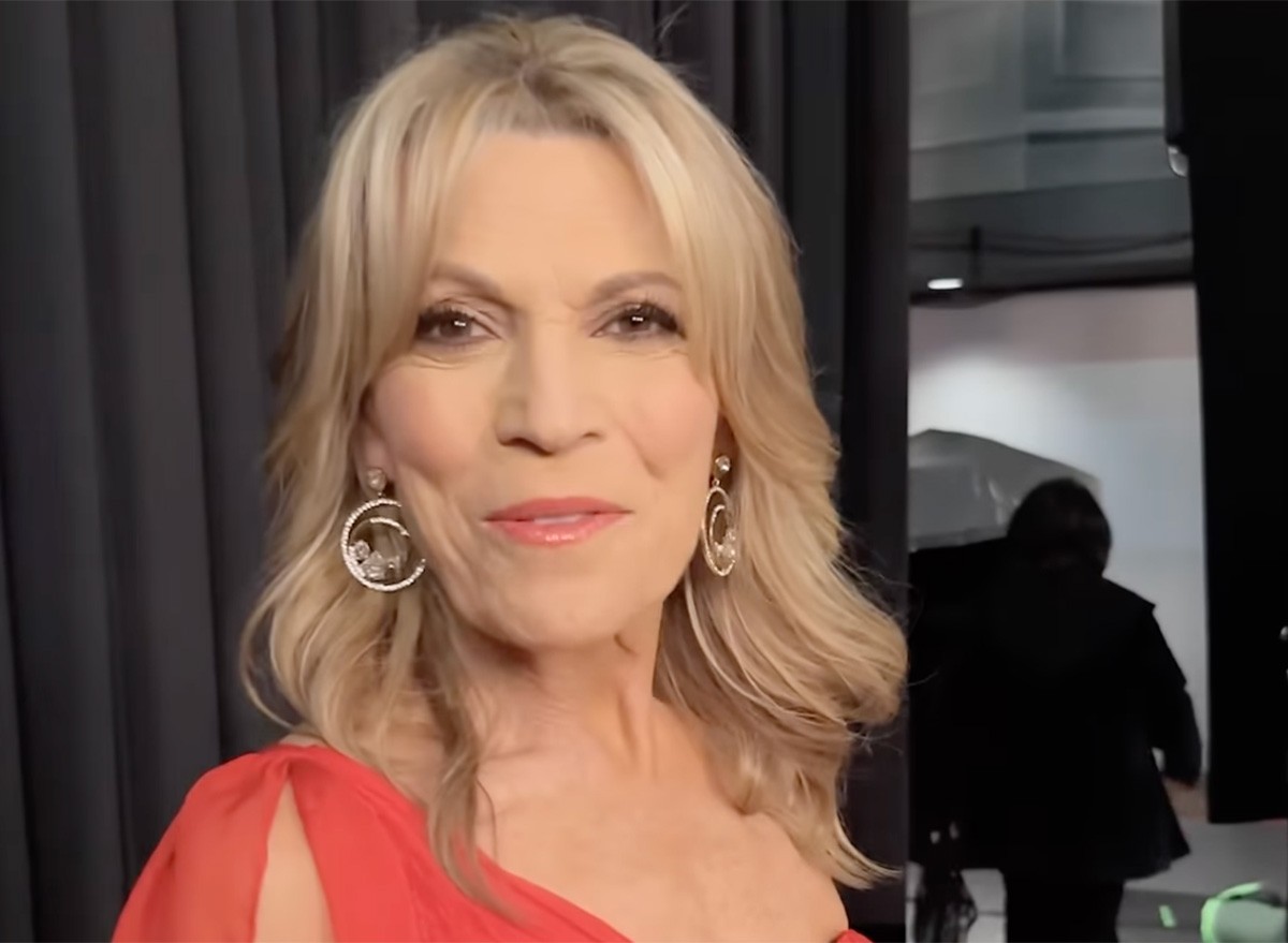 Vanna White during a photo shoot for the new Wheel of Fortune poster.