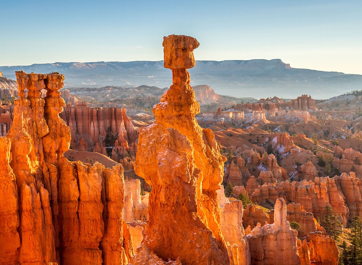 Thor's Hammer at sunrise in Bryce Canyon