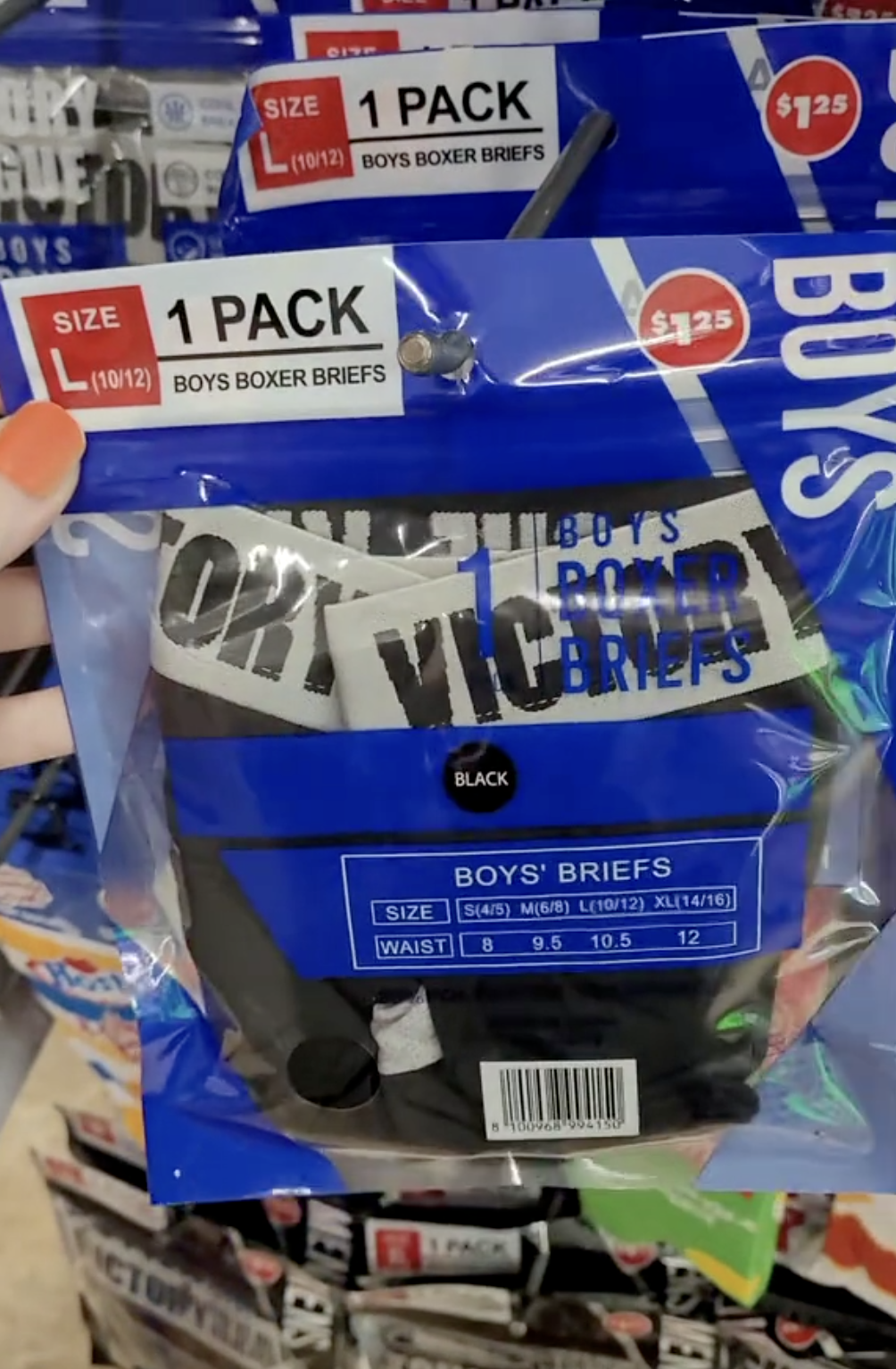 boxer briefs at Dollar Tree