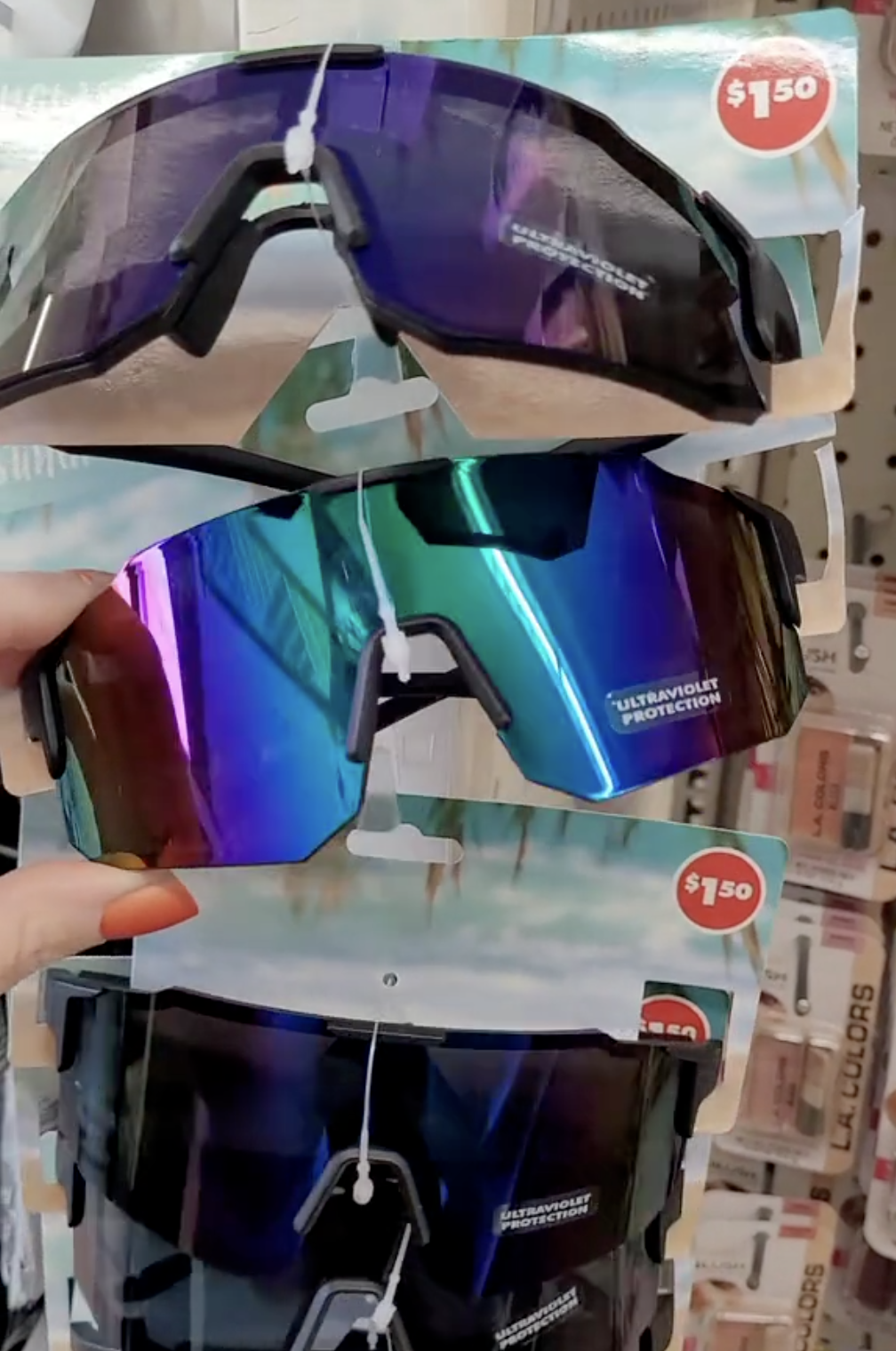 sunglasses at Dollar Tree