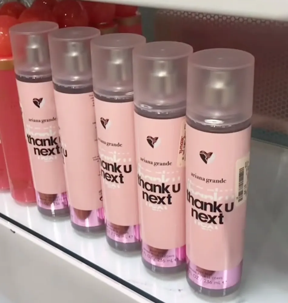 Thank You, Next body spray by Ariana Grande