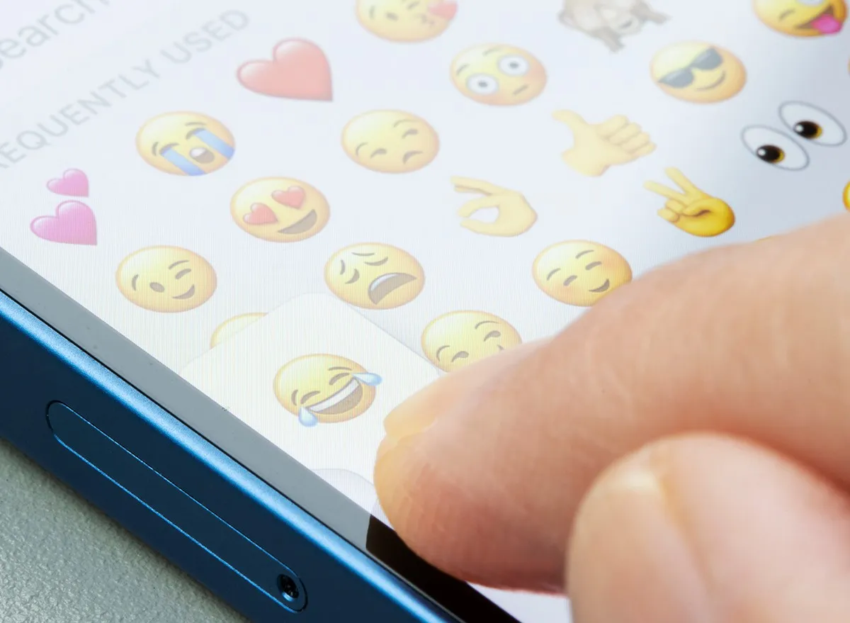 Emojis on a cell phone
