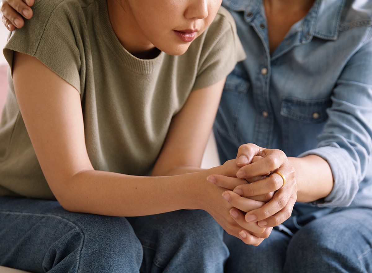 A friend being supportive