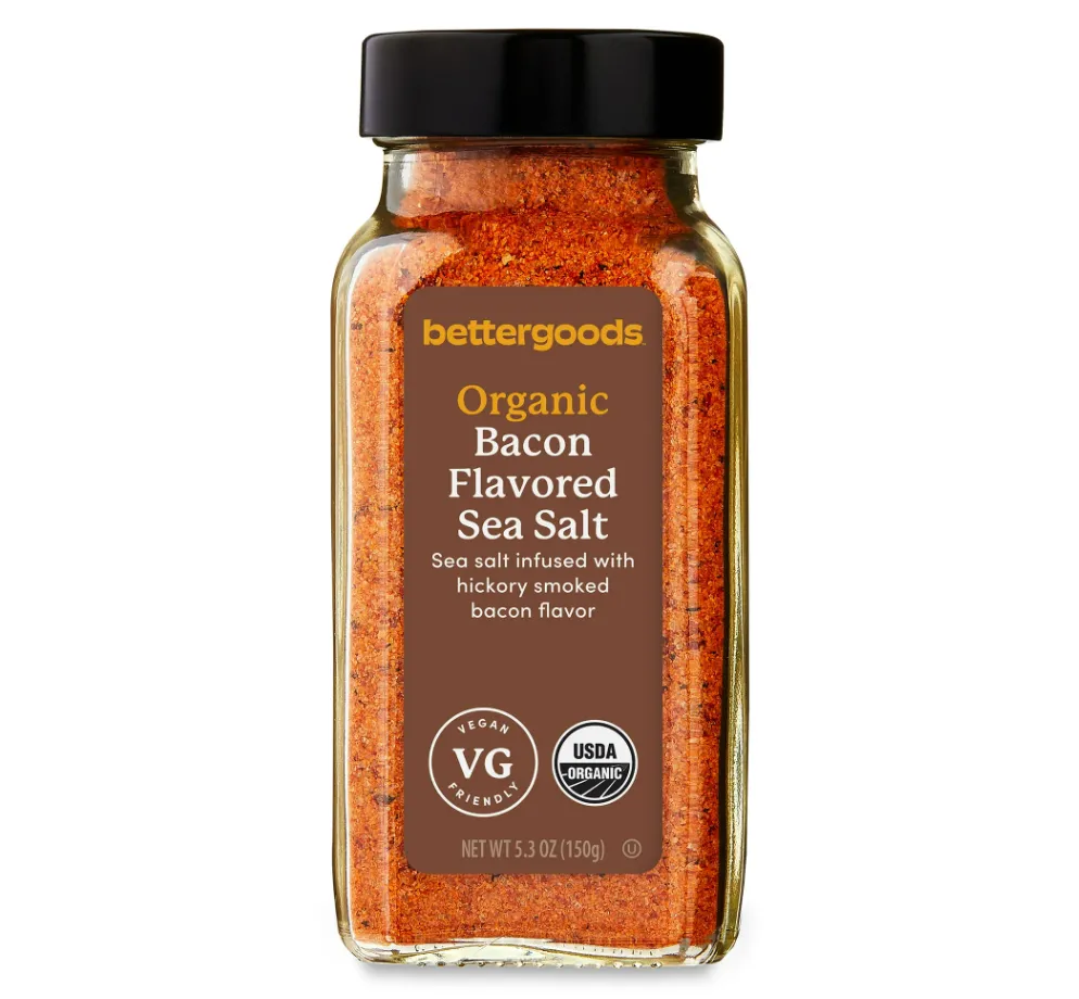 Bacon-flavored sea salt from Walmart's Bettergoods brand