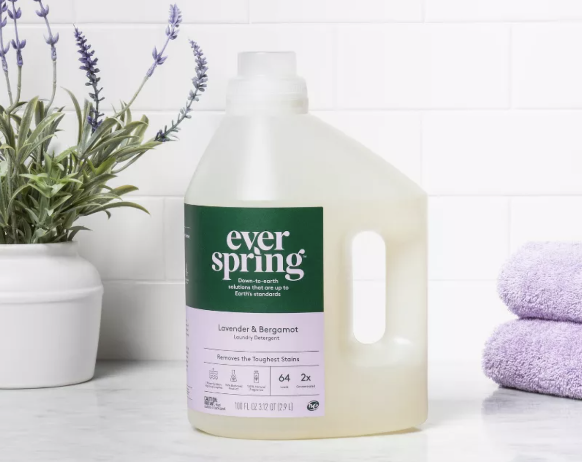 Lavender-scented laundry detergent from Target's Everspring brand