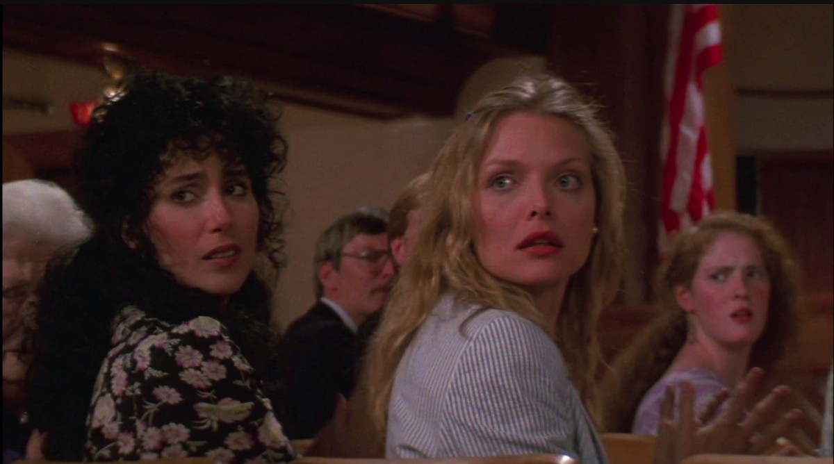 cher and michelle pfeiffer in the witches of eastwick
