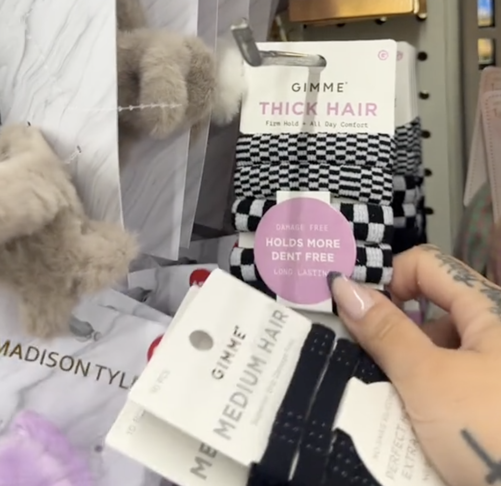 hair ties at Dollar Tree
