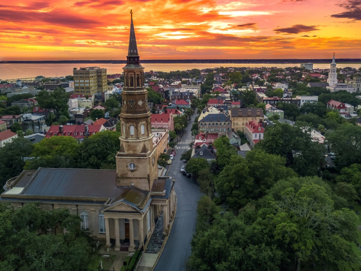 Charleston, South Carolina from above