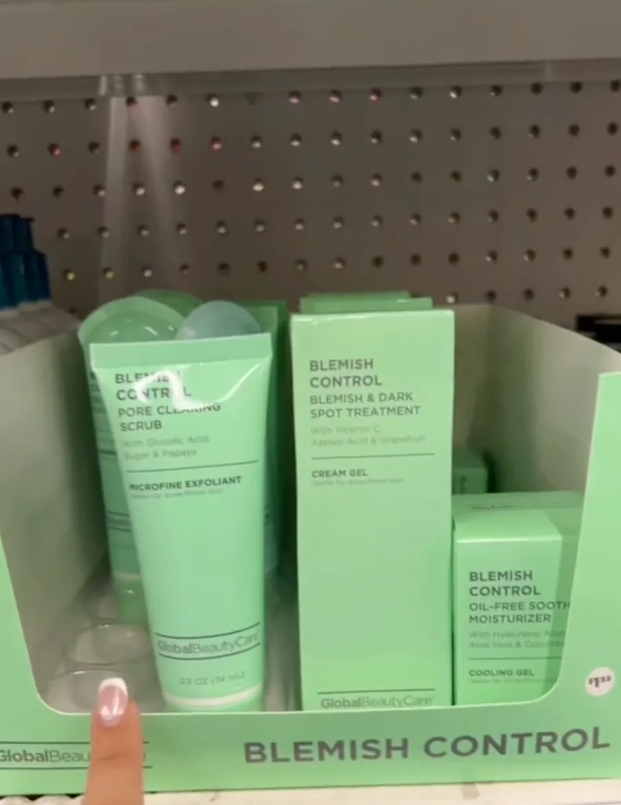 Blemish Control Moisturizer, Dark Spot Treatment, and Pore Clearing Scrub at Dollar Tree