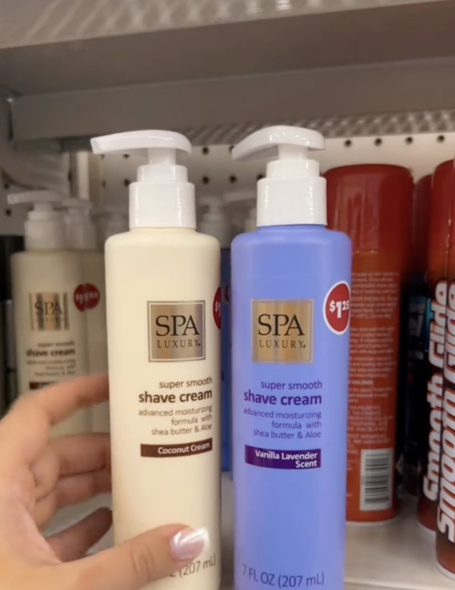 Spa Luxury Shave Cream at Dollar Tree