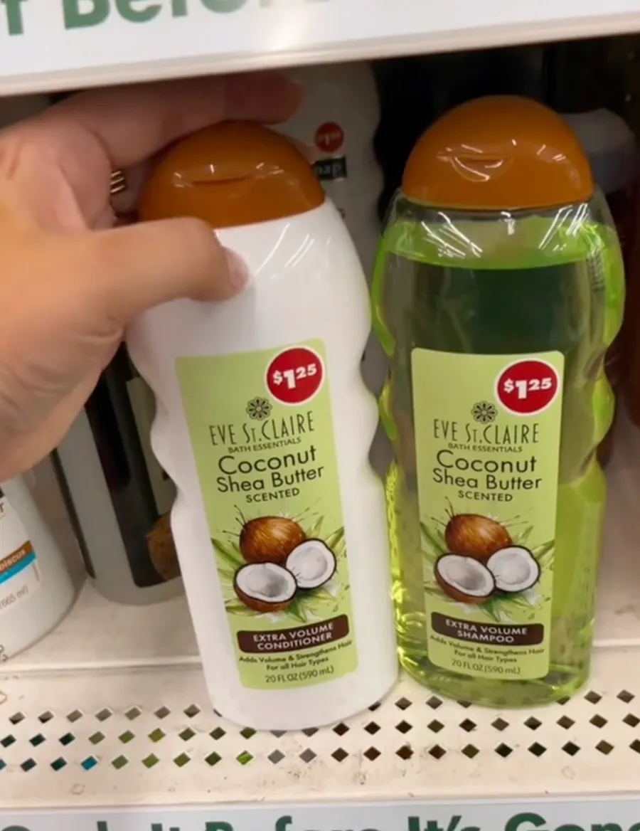 Eve St. Claire Shampoos and Conditioners at Dollar Tree