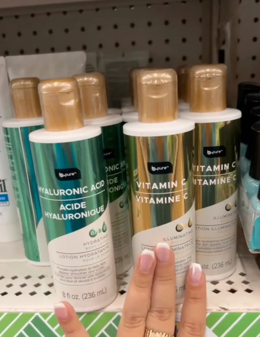 B.Pure Hyaluronic Acid and Vitamin C at Dollar Tree