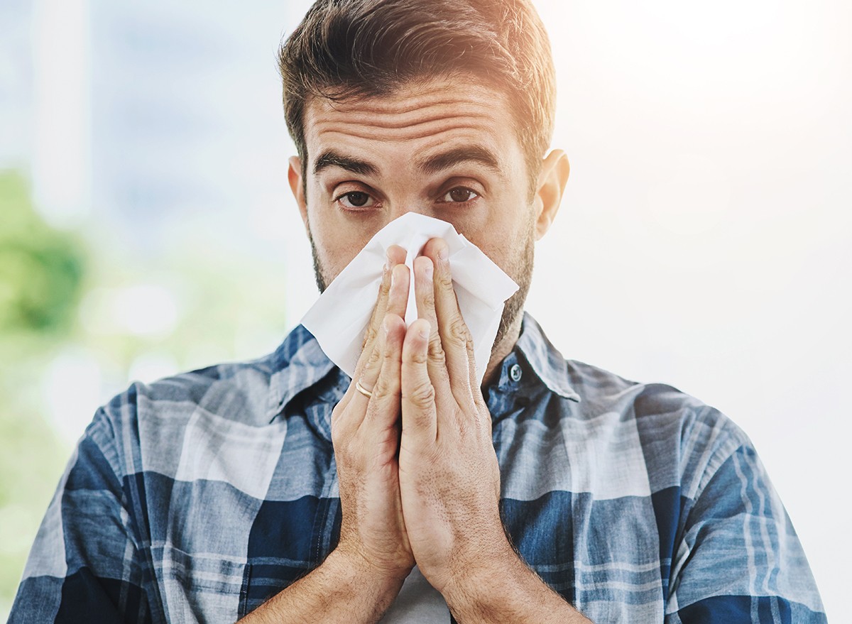A man with bad allergies